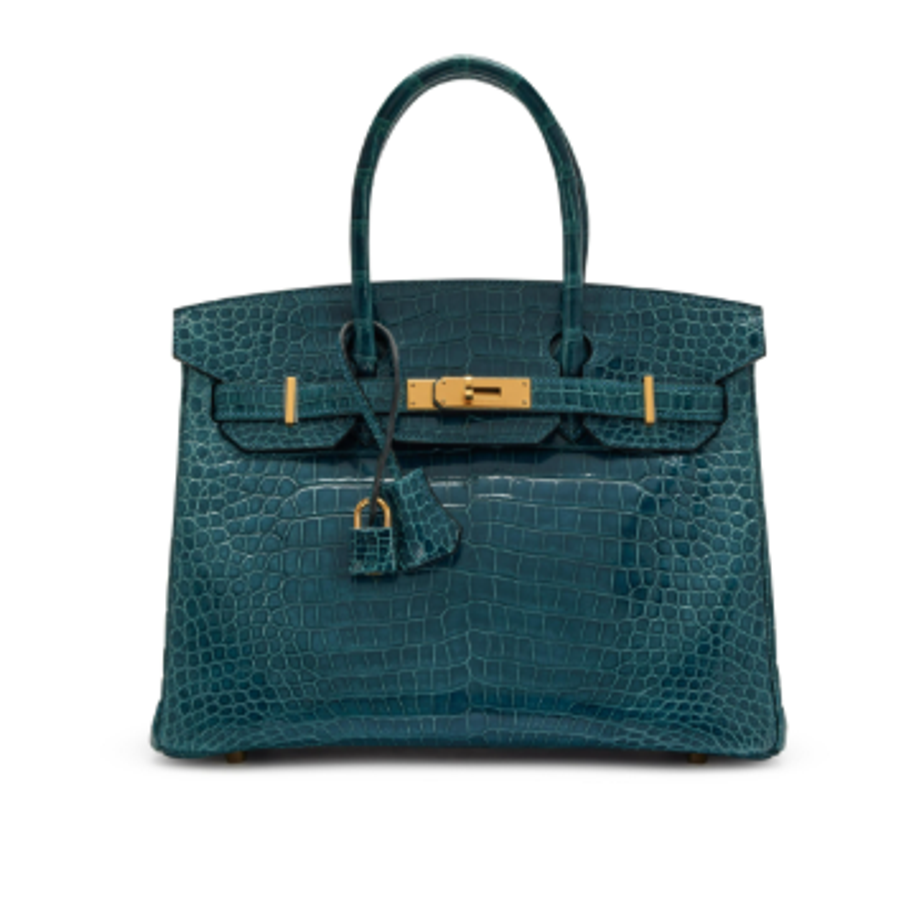 Birkin 30 in Shiny Porosus Crocodile 