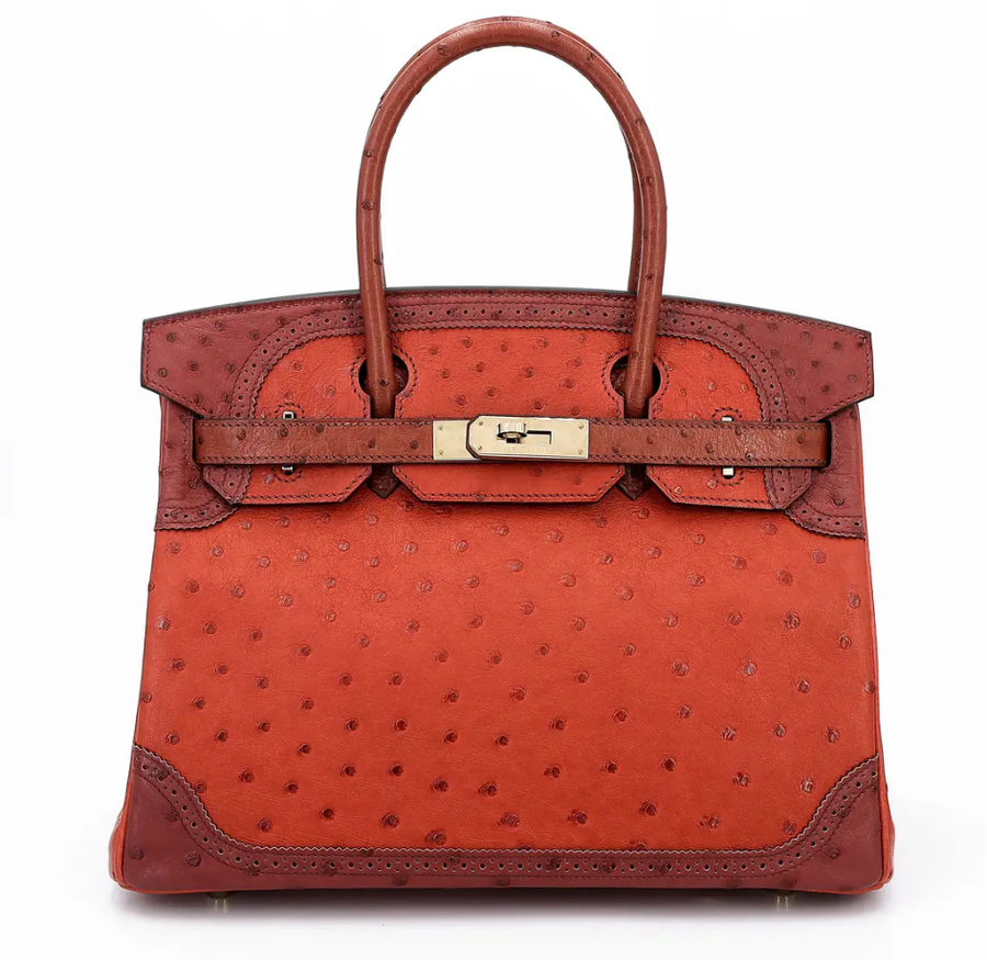  Birkin Ghillies 30 in Ostrich