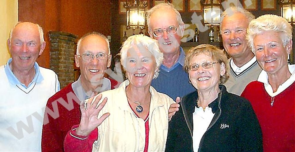 Pristagarna Jan Bj&ouml;rklund, Jan Englund, Inger Englund, &Aring;ke Ekstr&ouml;m, Monica Carls&eacute;n, John Stenvall och Christina Ekstr&ouml;m.
