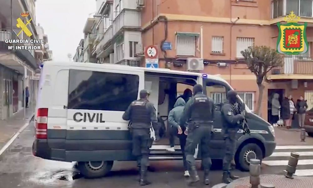 Tillslagen skedde i samarbete med marockanska myndigheter. Foto: Guardia Civil