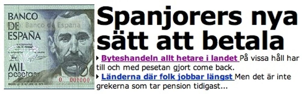Det &auml;r tur att det finns utl&auml;ndska medier som kan ber&auml;tta hur vi verkligen har det i Spanien..!