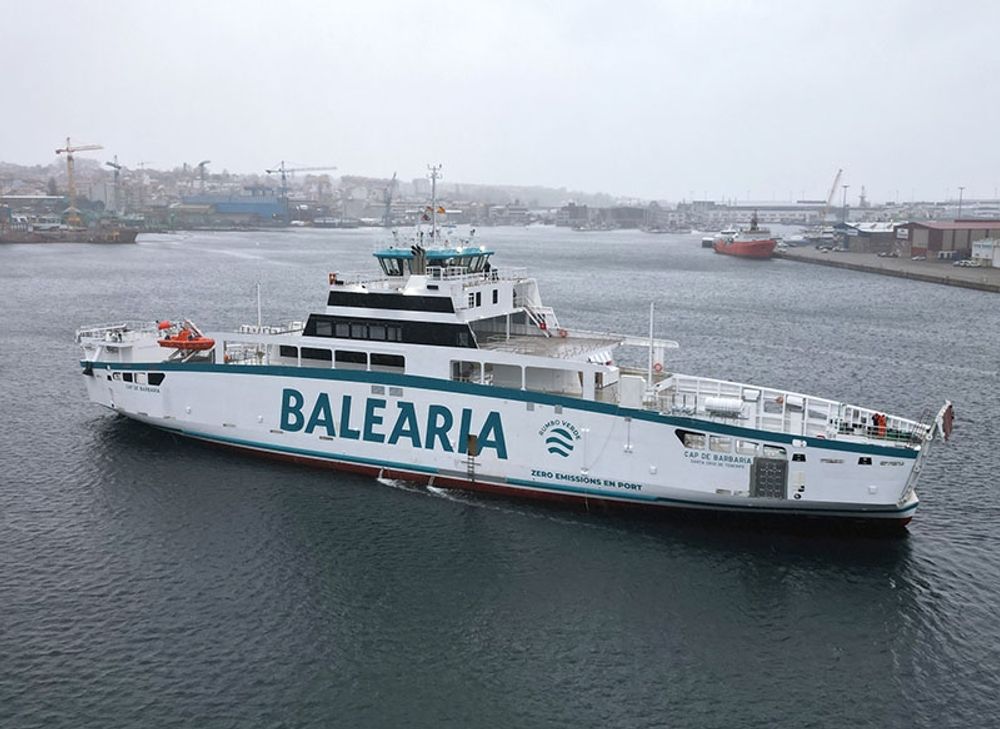 Den nya eldrivna f&auml;rjan. Foto: Balearia