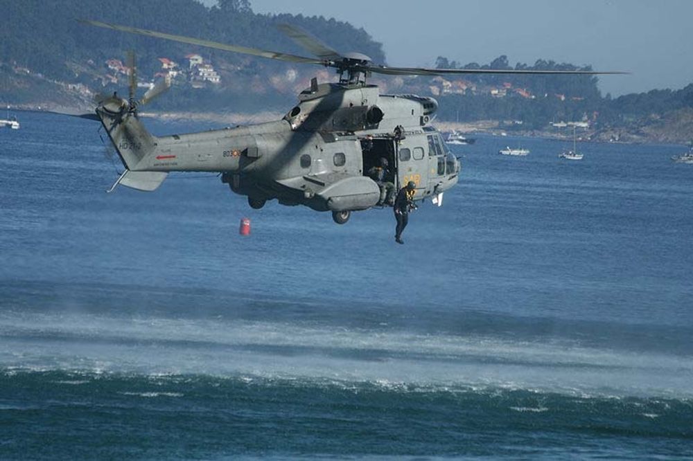 R&auml;ddningshelikoptern av modellen Super Puma st&ouml;rtade 19 mars s&ouml;der om Fuerteventura.