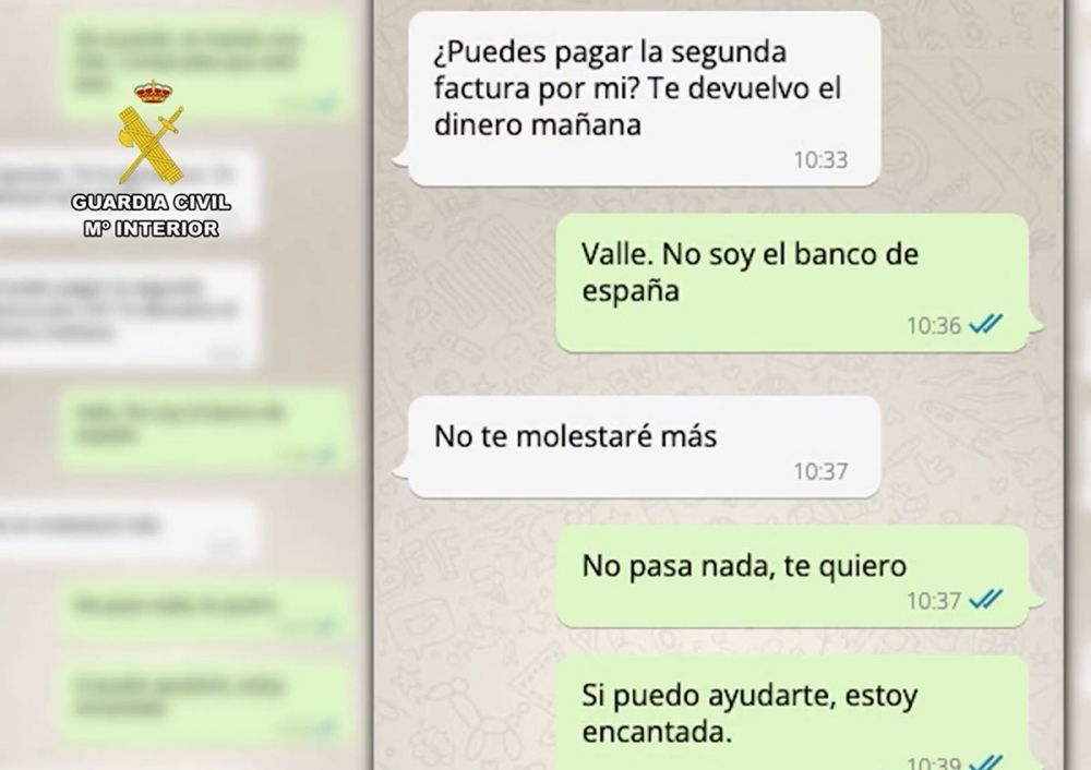 Enligt utredningen svindlades 70 personer via sociala n&auml;tverk att &ouml;verf&ouml;ra stora m&auml;ngder pengar. Foto: Guardia Civil