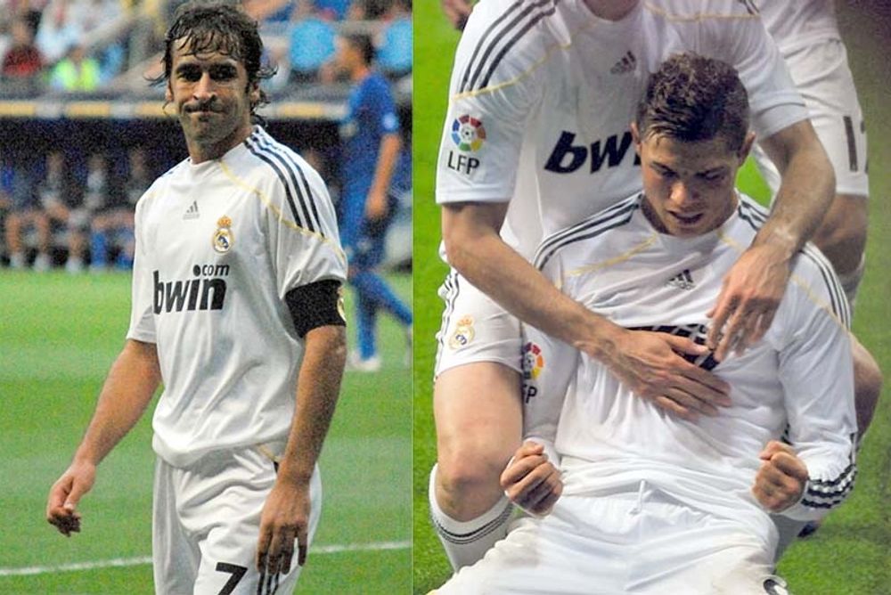 Cristiano Ronaldo tangerade i Malm&ouml; legendariske Ra&uacute;l som meste m&aring;lg&ouml;rare n&aring;gonsin i Real Madrid.