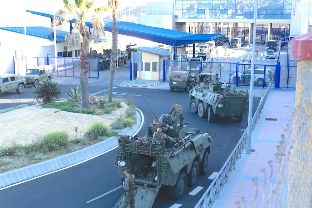 Gr&auml;nskontrollen i Ceuta.