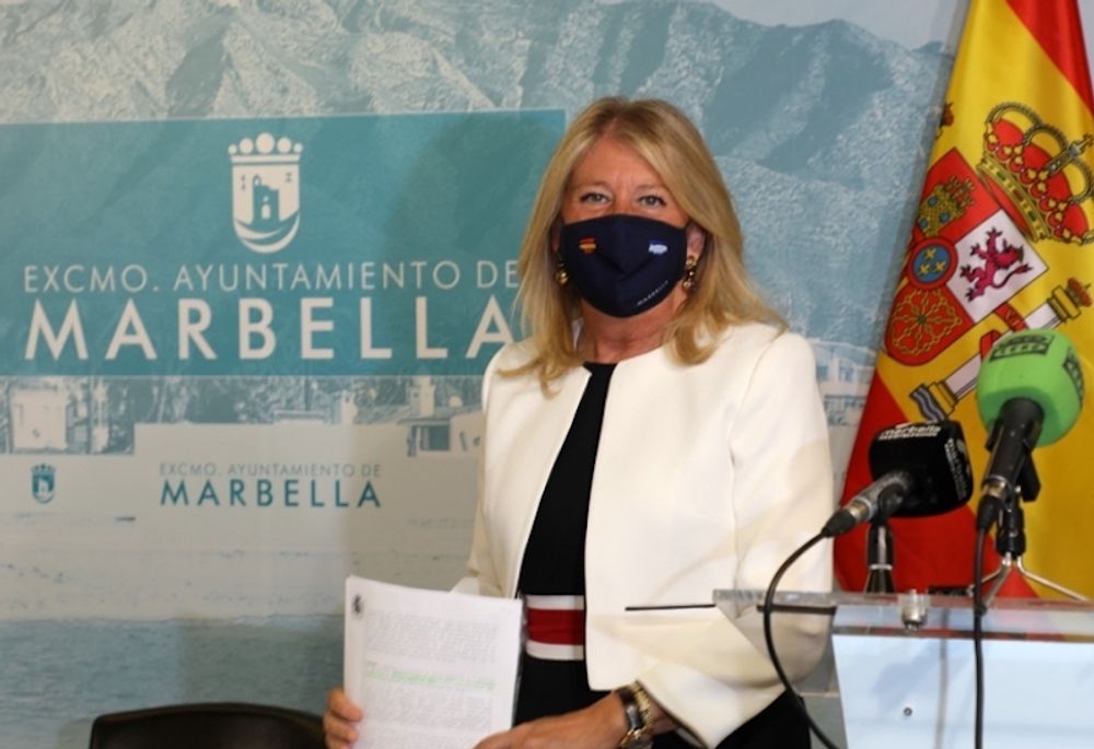 Marbellas borgm&auml;stare &Aacute;ngeles Mu&ntilde;oz har annonserat att de tre miljoner euro som kommunen nu f&aring;r tillbaka, ska g&aring; till projekt som ber&ouml;r s&aring; m&aring;nga inv&aring;nare som m&ouml;jligt. Foto: Ayuntamiento de Marbella