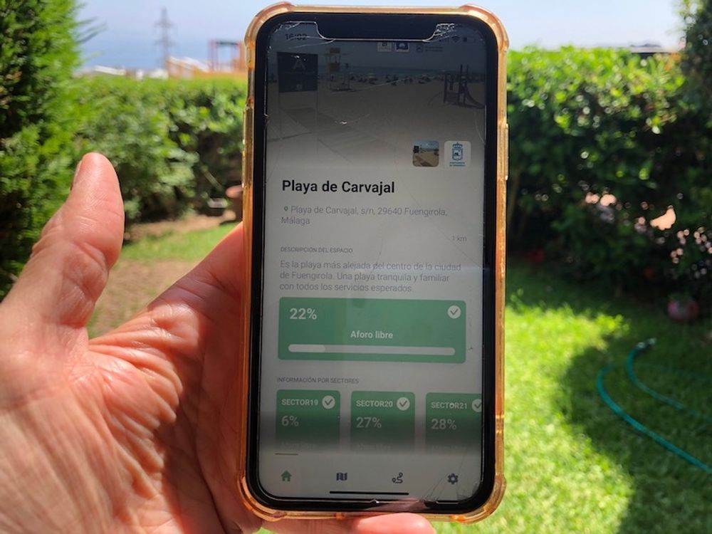 Appen Social Guardian underl&auml;ttar f&ouml;r Fuengirolabor och turister med information om bel&auml;ggningen i realtid.