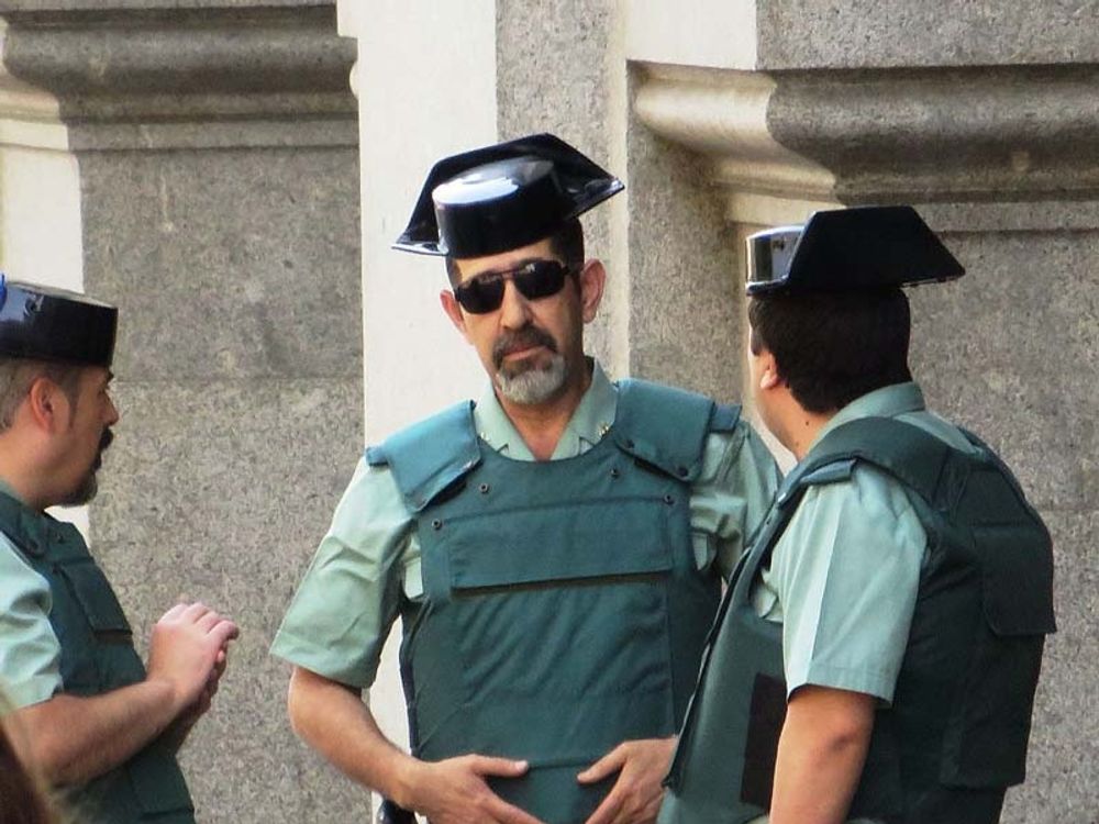B&aring;de Polic&iacute;a Nacional och Guardia Civil har f&aring;tt reducerad personalstyrka sedan Partido Popular kom till makten.
