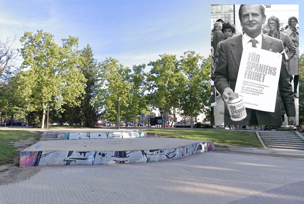 Olof Palmes park i Usera (Madrid) &auml;r bara en av flera platser och monument som ih&aring;gkommer den svenske statsministerns f&ouml;rsvar av de demokratiska r&auml;ttigheterna i Spanien.