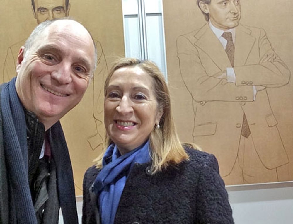 Bloggf&ouml;rfattarens selfie i helgen med talmannen i parlamentet Ana Pastor (PP).