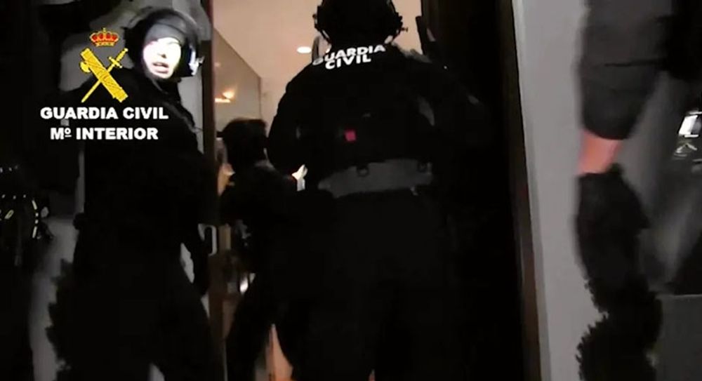 Guardia Civil har deltagit i ett samordnat tillslag mellan fem olika l&auml;nder.