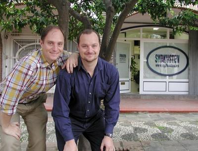 Mats och Richard Bj&ouml;rkman har drivit Sydkusten n&auml;stan sedan starten. Bilden &auml;r fr&aring;n 2005.