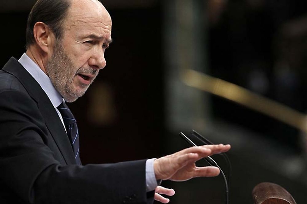 Alfredo P&eacute;rez Rubalcaba st&auml;ller mot de flesta odds upp som kandidat till generalsekreterare f&ouml;r socialistpartiet. Foto: PSOE