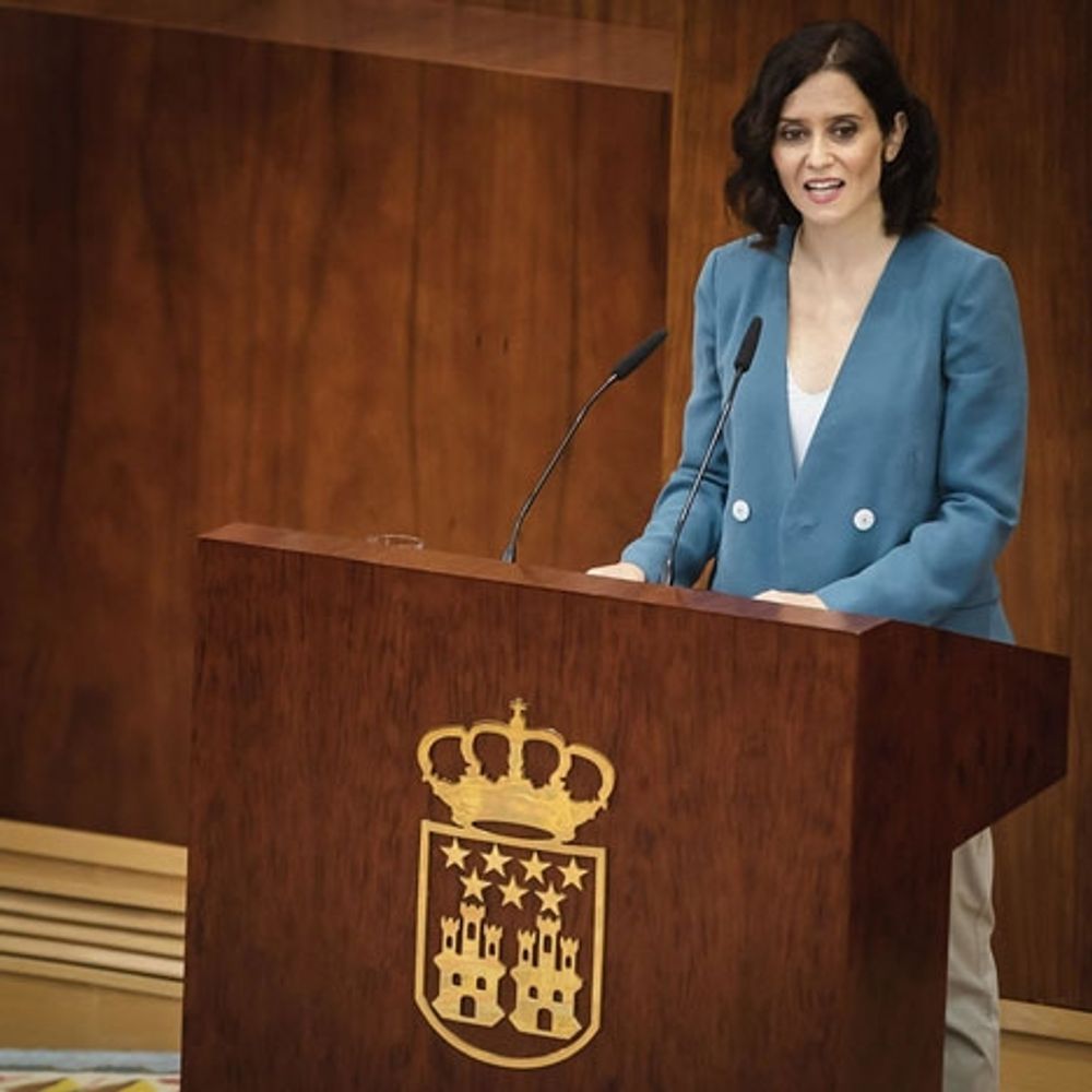 Isabel D&iacute;az Ayuso (PP) valdes 14 augusti till ny regionalpresident i Madrid och kommer att regera i koalition med Ciudadanos.