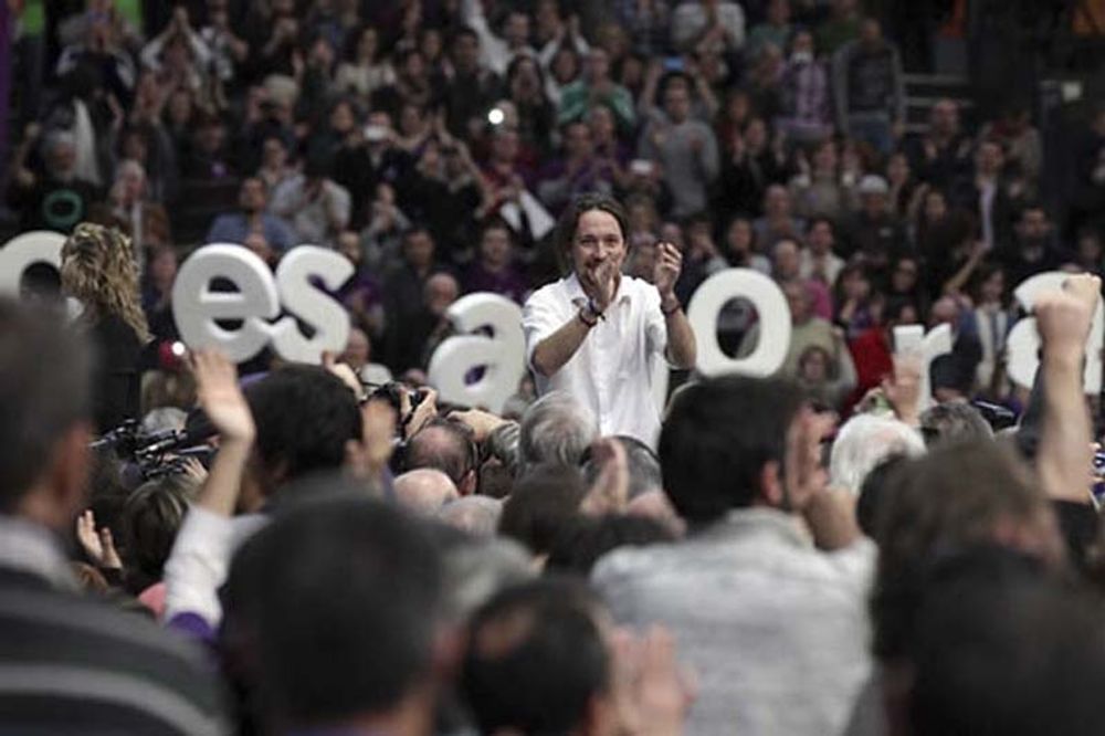 Podemos st&auml;rker sina sympatier inf&ouml;r h&ouml;stens riksval. Foto: La Veu del Pa&iacute;s Valenci&agrave;