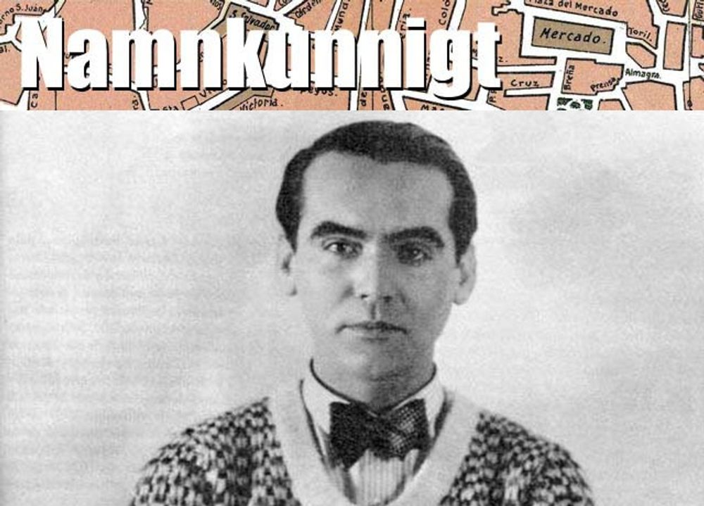 Federico Garc&iacute;a Lorca: 05.06.1898-19.08.1936