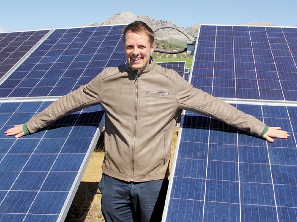 Tomi Tervo &auml;r Investment Manager p&aring; Korkia och ansvarig f&ouml;r bolagets satsning i s&ouml;dra Spanien. I september kommer de tv&aring; anl&auml;ggningarna att kunna producera energi motsvarande den normala f&ouml;rbrukningen f&ouml;r 6 100 hush&aring;ll.