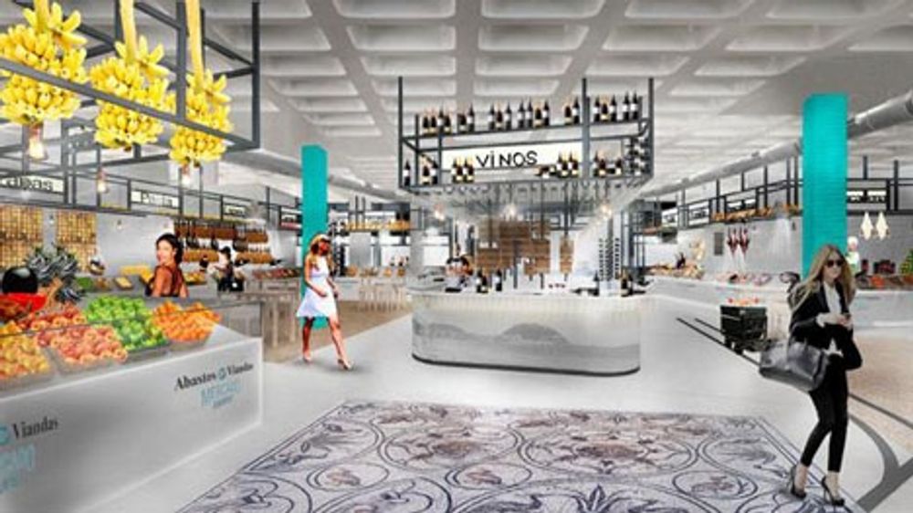 Skiss av den planerade gourmetmarknaden. Foto: Fajardo+T10 Arquitectos