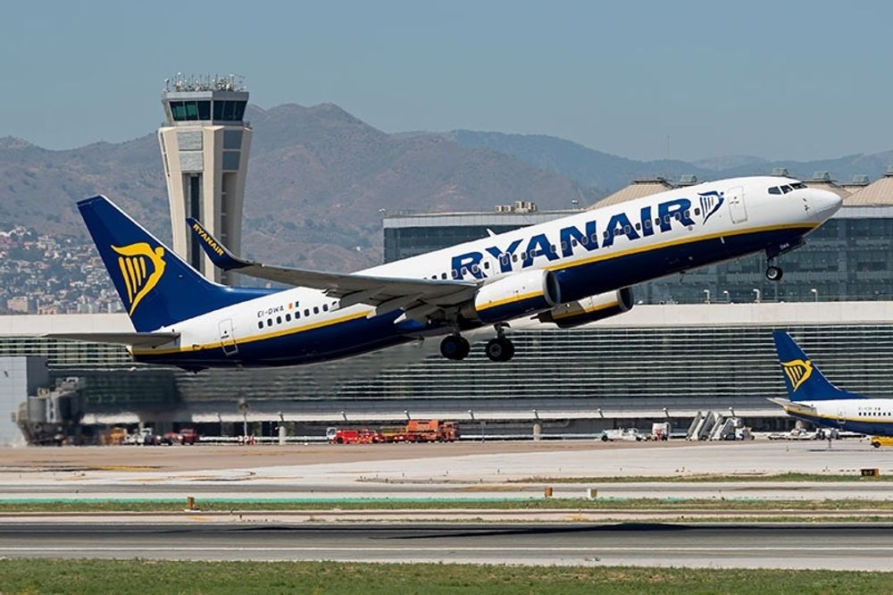 Flyget fr&aring;n Ryanair landade &aring;ter i M&aacute;laga efter mindre &auml;n 30 minuter i luften. (Arkivbild)