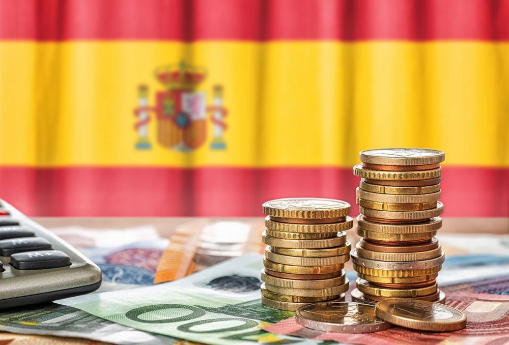 I euro r&auml;knat har den spanska statsskulden n&aring;tt en ny rekordniv&aring;, trots att den procentuellt minskar.