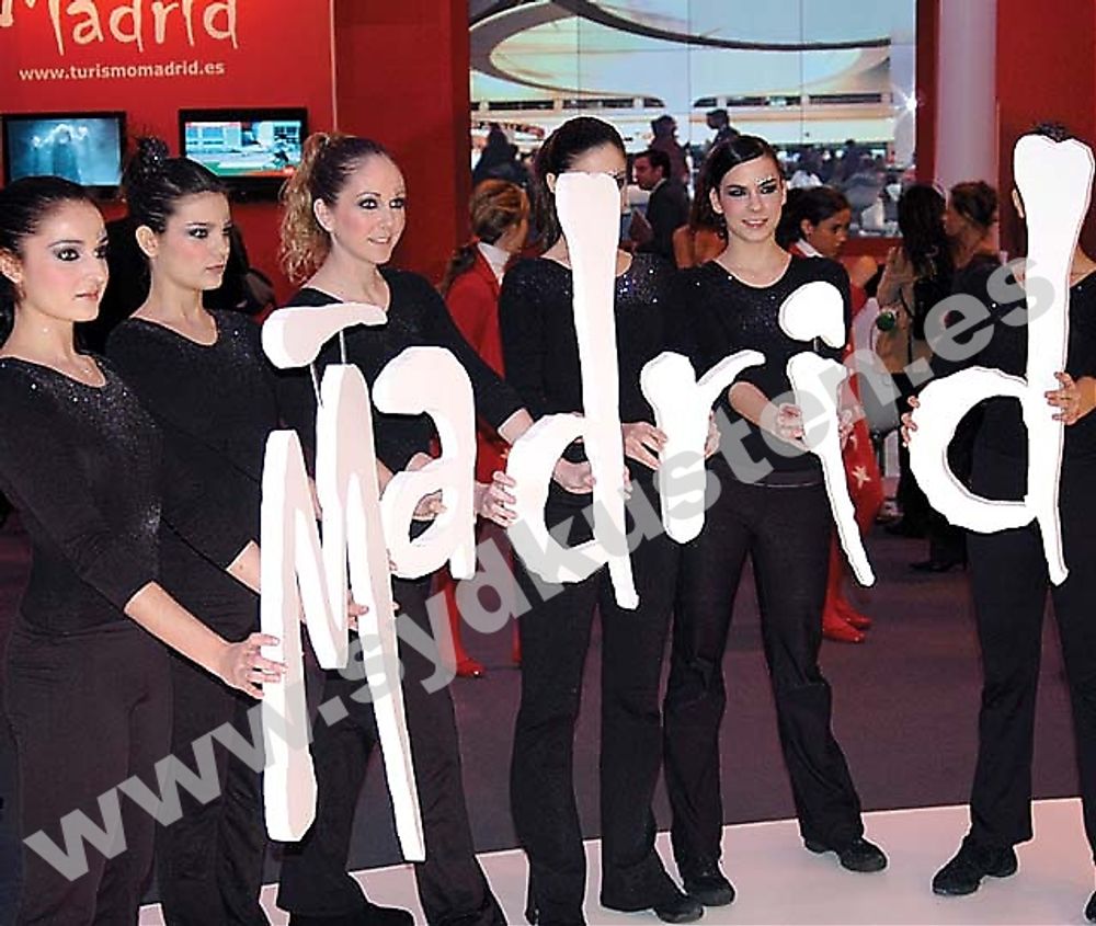 En av de st&ouml;rsta utst&auml;llningsytorna p&aring; Fitur upptas naturligt nog av v&auml;rdkommunen Madrid.