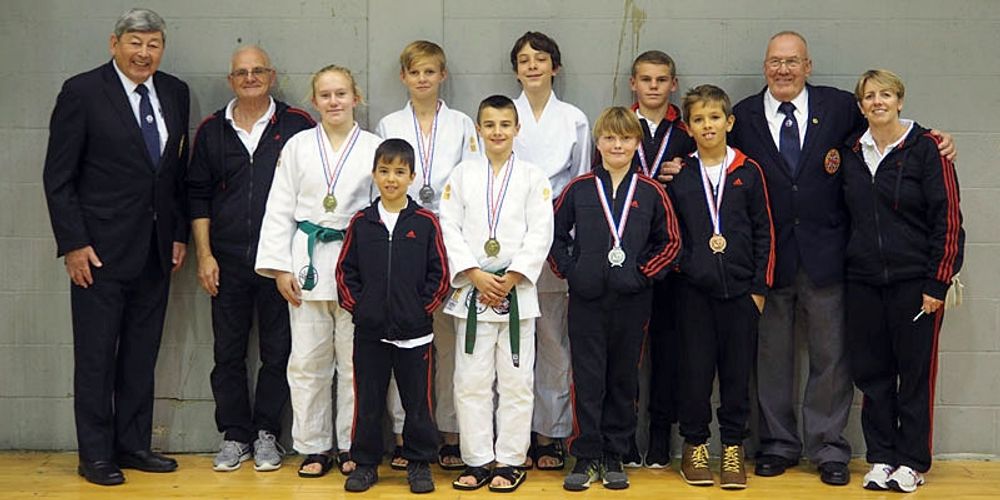 Den framg&aring;ngsrika truppen fr&aring;n RK Judo Club i Estepona. Foto: Lotta Lindberg
