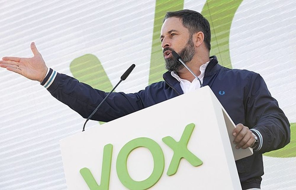 Ledaren f&ouml;r Vox, Santiago Abascal. Foto: Contando Estrelas/Wikimedia Commons