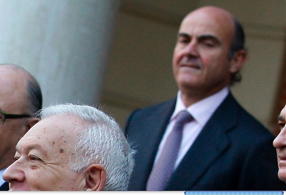 Nye finansministern Luis de Guindos bjuder p&aring; en dyster prognos f&ouml;r de n&auml;rmaste m&aring;naderna. Foto: PP