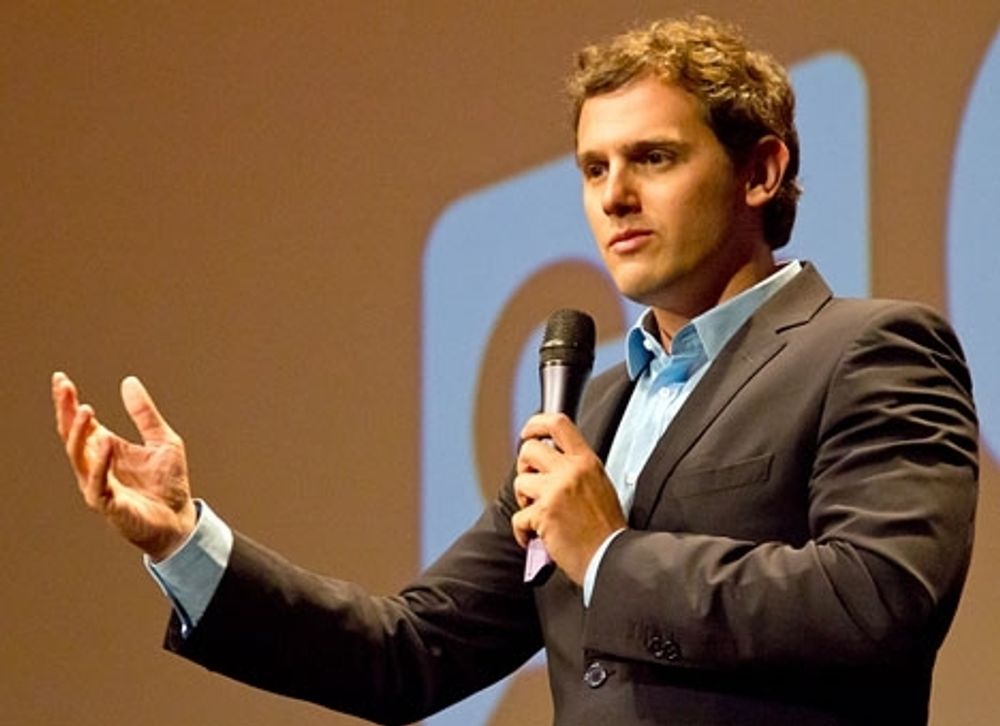 Ledaren f&ouml;r Ciudadanos Albert Rivera &auml;r den som gynnas mest i den senaste opinionsunders&ouml;kningen. Foto: Carlos Delgado/Wikimedia Commons