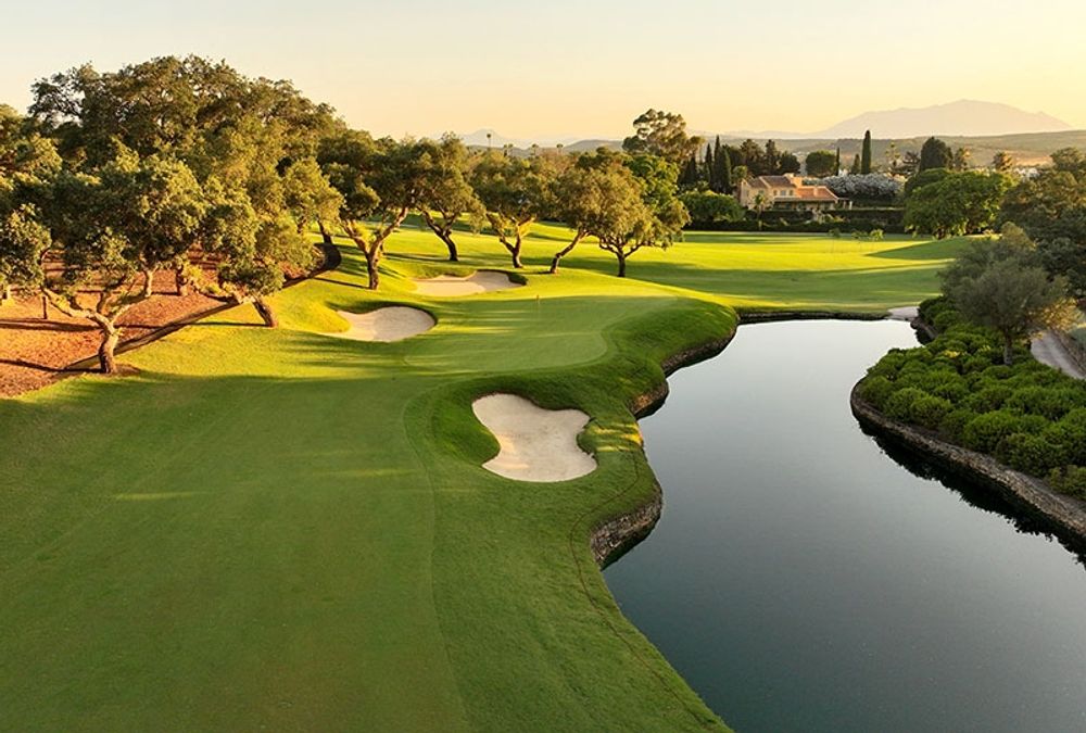 Sjunde h&aring;let p&aring; Sotogrande, en favoritbana f&ouml;r m&aring;nga golfspelare. Foto: Real Club de Golf Sotogrande