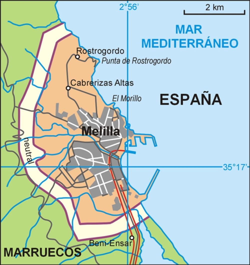 Mer &auml;n 500 flyktingar lyckades 18 mars ta sig &ouml;ver till Melilla.