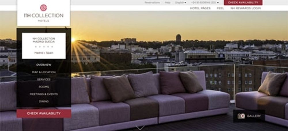 Hotellet har en av Madrids l&auml;ckraste takterrasser.