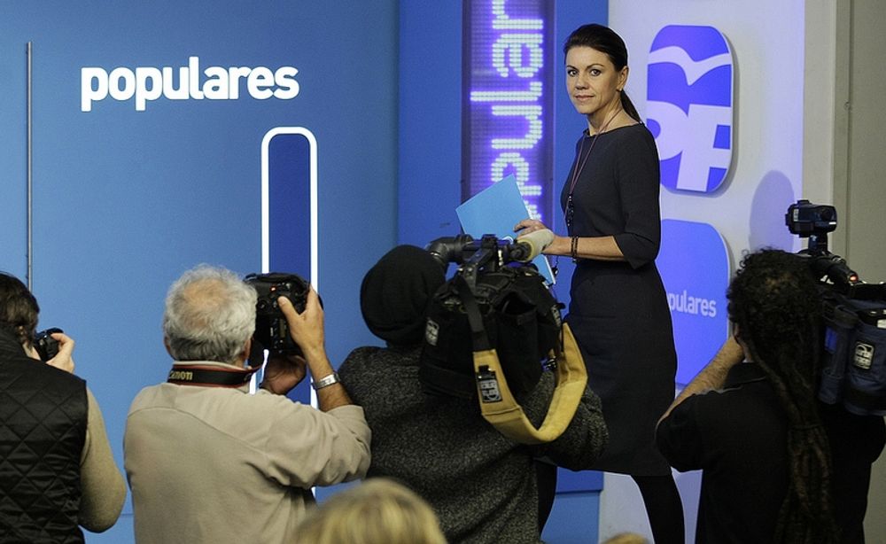 Dolores de Cospedal f&ouml;rnekar att de avsl&ouml;jade kontona i Schweiz skulle ha n&aring;gon anknytning till Partido Popular.