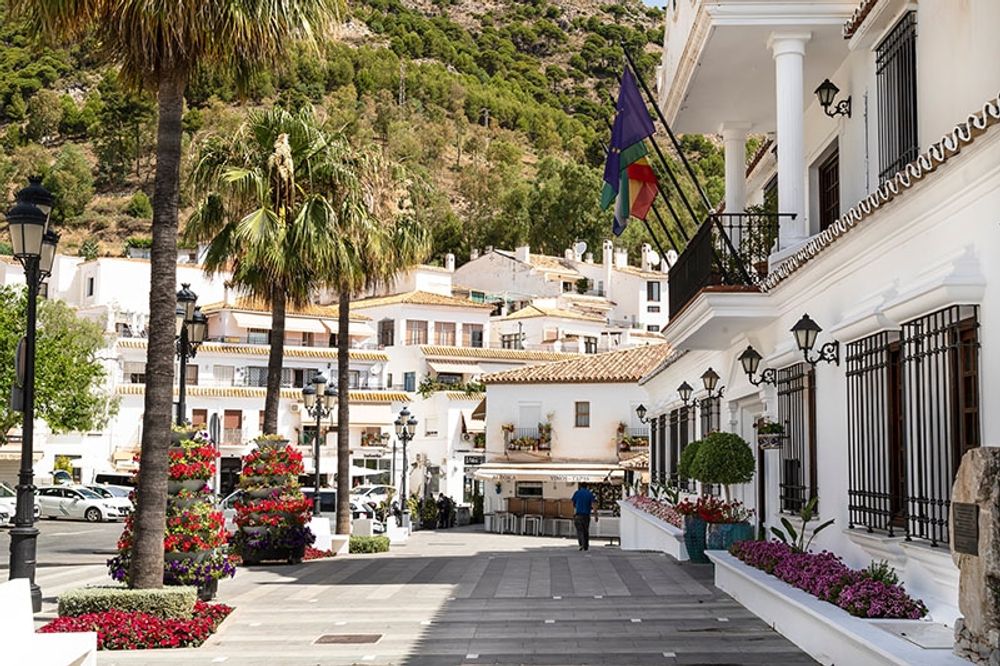 R&aring;dhuset i Mijas Pueblo.