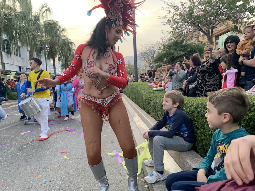 Karneval i Arroyo de la Miel 29 februari 2020, en underbar och l&auml;ttsam v&aring;rkv&auml;ll tv&aring; veckor innan nationellt n&ouml;dl&ouml;ge utlystes i Spanien.