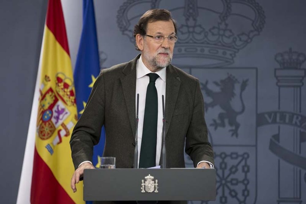 St&auml;llf&ouml;retr&auml;dande regeringschefen Mariano Rajoy ledde &aring;rets sista ministerm&ouml;te 29 december. Foto: La Moncloa Gobierno de Espa&ntilde;a
