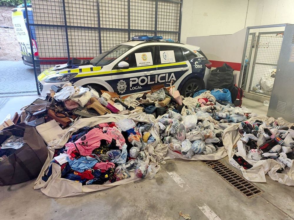 Bytet vid tillslaget. Foto: Polic&iacute;a Local
