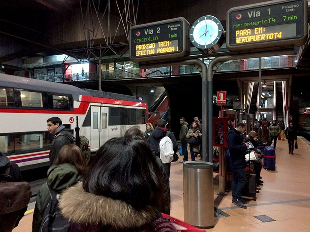 Pendelt&aring;g i Atocha.