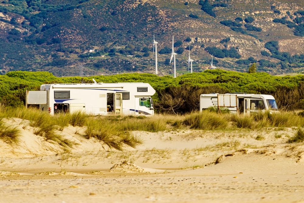 Olaglig camping &auml;r ett vanligt f&ouml;rekommande fenomen i Tarifa. (Arkivbild)