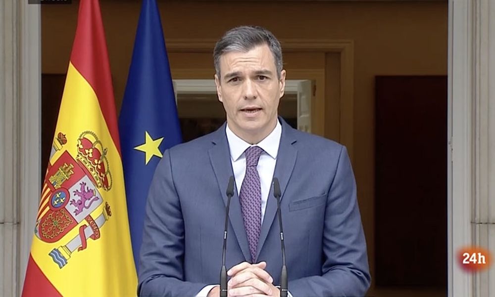 S&aacute;nchez beslut att kalla till nyval mindre &auml;n tolv timmar efter att resultaten i region- och kommunvalen blivit k&auml;nda har tagit de flesta analytiker p&aring; s&auml;ngen. Foto: RTVE