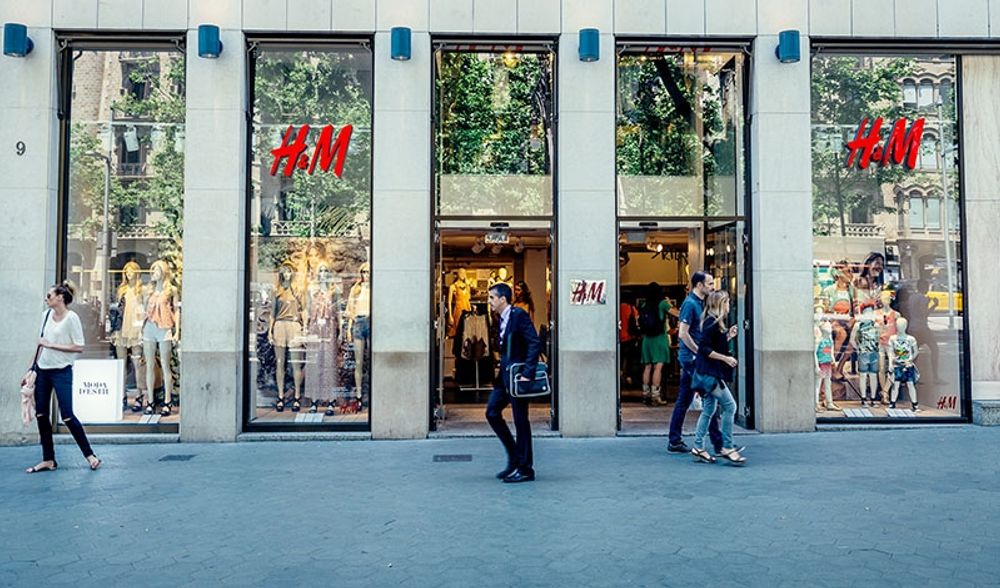 Butik tillh&ouml;rande H&M i Barcelona.