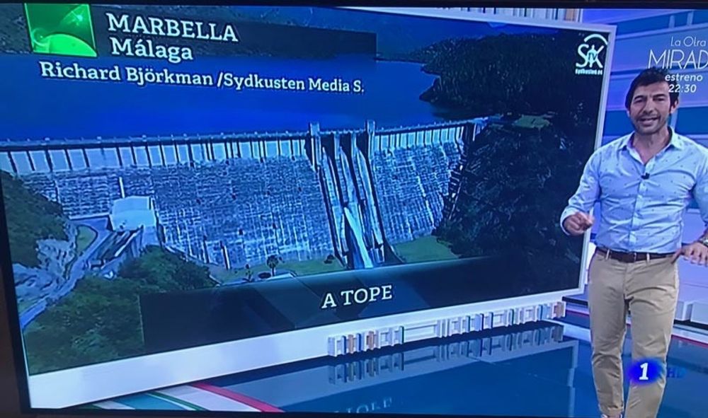 Spanska rikskanalen TVE 1 &aring;tergav 25 april ett inslag fr&aring;n SK-tv p&aring; b&auml;sta s&auml;ndningstid.