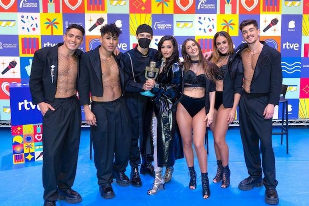 Chanel Terrero vann Benidorm Fest och kommer att representera Spanien i &aring;rets Eurovision Song Contest. Foto: RTVE