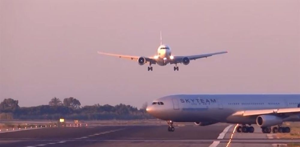 Incidenten intr&auml;ffade 5 juli p&aring; Barcelonas flygplats El Prat. Foto: YouTube