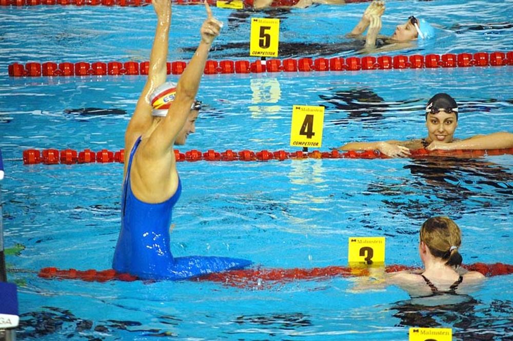 Efter OS-medaljerna vid OS i London forts&auml;tter framg&aring;ngarna f&ouml;r Spaniens Mireia Belmonte. Foto: morshus