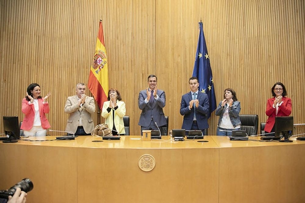 Pedro S&aacute;nchez firade 1 juni fyra &aring;r vid makten. Foto: PSOE