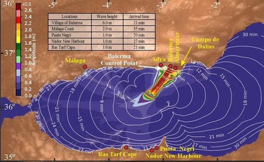 Enligt en f&auml;rsk studie kan Costa del Sol drabbas av en tsunami med endast 21 minuters varsel. Bild: CSIC
