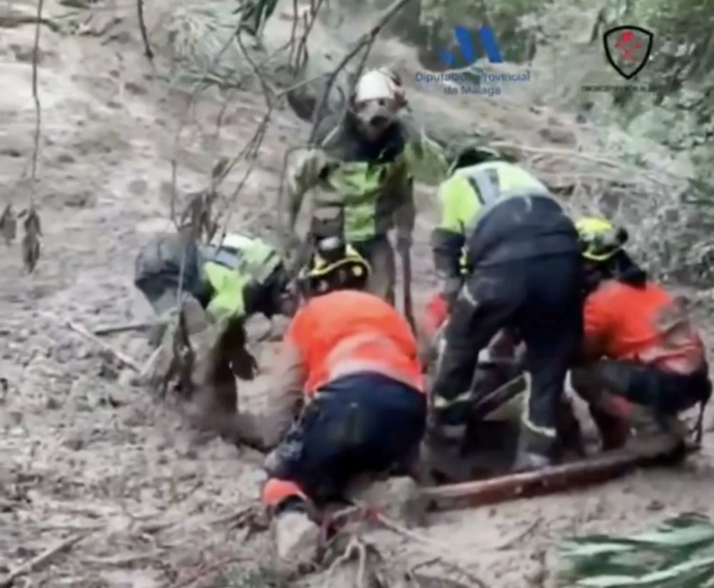 R&auml;ddningsarbetet var ytterst m&ouml;dosamt. Foto: Diputaci&oacute;n de M&aacute;laga