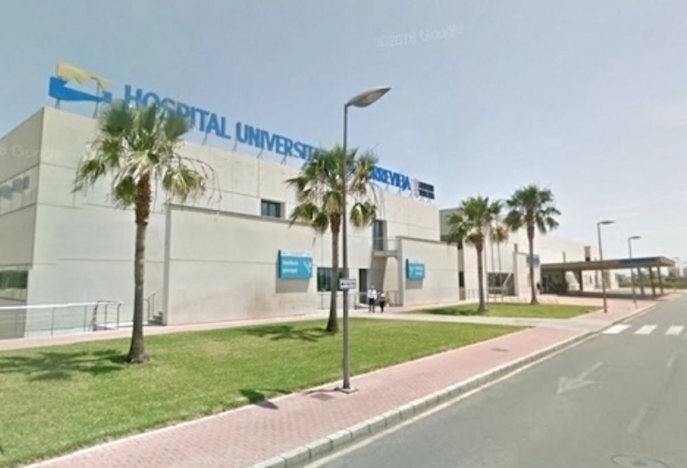 Universitetssjukhuset i Torrevieja &aring;tergick 15 oktober i offentlig drift. Foto: Google Maps